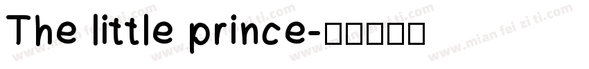 The little prince字体转换